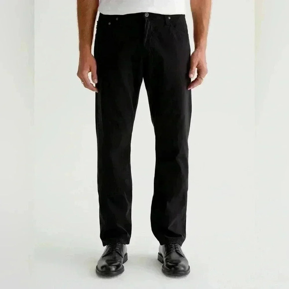 ADRIANO GOLDSCHMIED Men's 36x30 The Graduate SUD Black Pants Tailored Leg - Picture 1 of 15